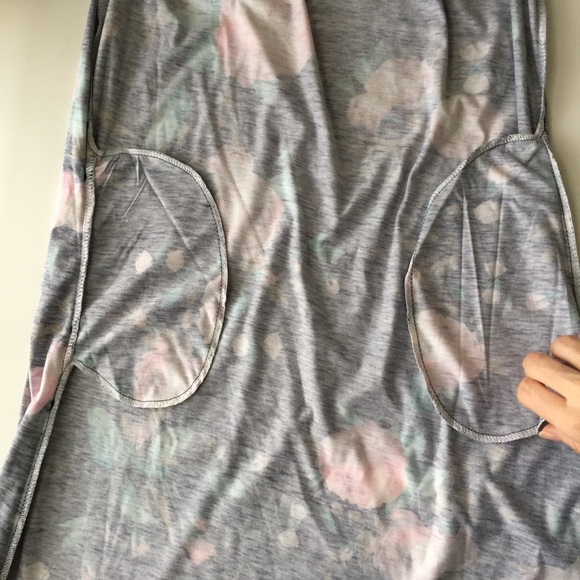 Spring Pink Rose Floral Print Casual Dress - Picture 6 of 7